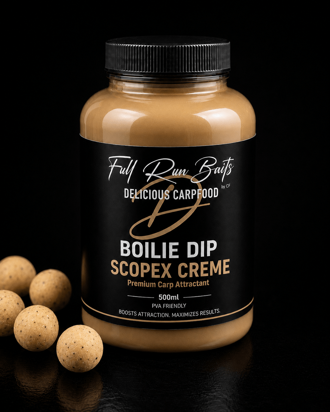 Full Run Boilie Dip Scopex Creme